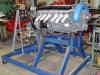 Engine on the test stand in Mr. Horvath's